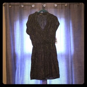 NWT Maison Jules blue/tan romper